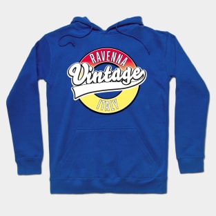 Ravenna italy vintage style logo Hoodie